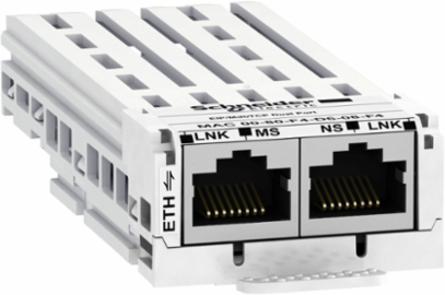 Ethernet/IP Modbus TCP Communication Module, 10/100Mbps, 2 RJ45 Connectors