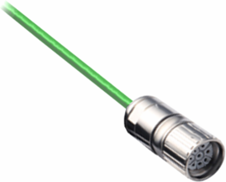 Power Cable 2.5 mm², 10 m, M23 Connector for Lexium 52/62 Servo Drive
