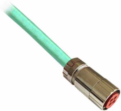 Power cable SH3/MH3 motor to Lexium 52/62 drive, 2,5mm2, M40, 50m