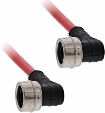 Sercos Cable 0.3 Meter with 2 Elbowed M12 Connectors, 0.14 kg