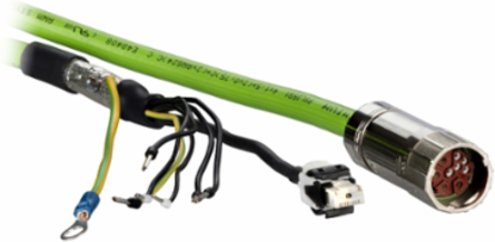 OneMotorCable SH3 motor to Lexium 62 drive, 1,5MM2, M23, UL, 30m