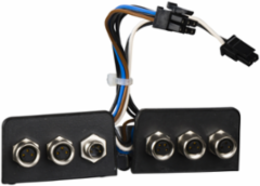 M8 Connector Insert, 4 Female for I/O + 2 Male for Safe Torque Off