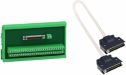 LXM28 Terminal Block Module with 0.5m Cable, 87.2 mm Width, DIN Rail Mounted