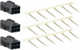 Motor Power Connector Kit for Lexium 28, 3 Connectors, Compatible with BCH2 40/60/80 mm
