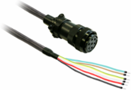 3 Meter Shielded Power Cable 4x 1.3mm² with MIL Connector