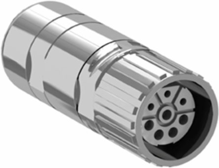 M23 Industrial Connector for Power Cordsets, 1.5 or 2.5 mm², Set of 5