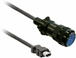 3 Meter Shielded Encoder Cable with MIL Connector for Lexium 28
