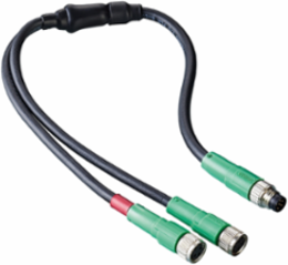extension cable, Lexium 32i, Y cable, 3 connectors M8