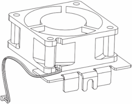 Cooling Fan for Altivar Process Drives, 17.2x23.6x7.1 Inch, IP55, 22kW