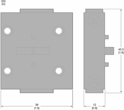 TeSys Vario Auxiliary Contact Block, 1 NC Early Break, IP20 Protection