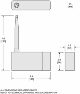 Wiser Energy Monitoring Unit with 2 CTs, 5.4 Inch Width, IPx0 Protection