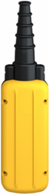 Harmony XAC Empty Pendant Control Station, Yellow, 2 Cut-Outs, IP65, IK08