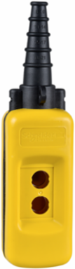 Harmony XAC Empty Pendant Control Station, Yellow, 2 Cut-Outs, IP65, IK08