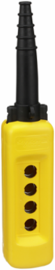 Harmony XAC Empty Pendant Control Station, Yellow, 4 Cut-Outs, Polypropylene