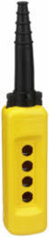 Harmony XAC Empty Pendant Control Station, Yellow, 4 Cut-Outs, Polypropylene