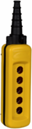 Harmony XAC Pendant Control Station, Yellow, 5 Cut-Outs, IP65