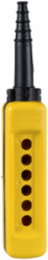 Empty pendant control station, Harmony XAC, plastic, yellow, 6 cut outs