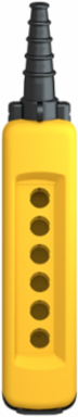 Harmony XAC Empty Pendant Control Station, Yellow, 6 Cut-Outs, IP65