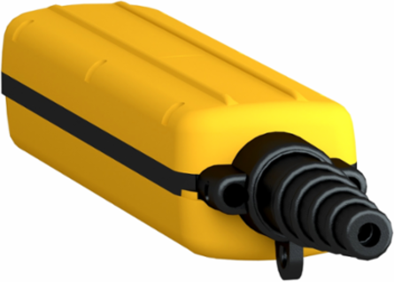 Harmony XAC Empty Pendant Control Station, Yellow, 6 Cut-Outs, IP65