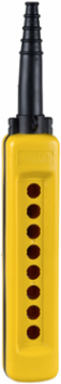 Harmony XAC Empty Pendant Control Station, 8 Cut-Outs, Yellow, IP65
