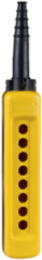 Harmony XAC Empty Pendant Control Station, 8 Cut-Outs, Yellow, IP65