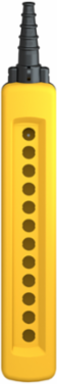 Harmony XAC Empty Pendant Control Station with 12 Cut-Outs, IP65, Yellow