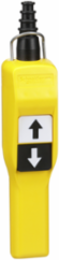 Harmony XAC Pendant Control Station, Pistol Grip, Yellow, 2 Push Buttons, IP65