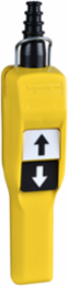 Harmony XAC Pendant Control Station, Yellow, Pistol Grip, 2 Push Buttons, IP65