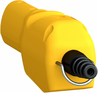 Harmony XAC Yellow Pendant Control Station, Pistol Grip, 2 Push Buttons, IP65