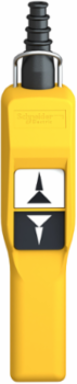 Harmony XAC Yellow Pendant Control Station, Pistol Grip, 2 Push Buttons, IP65