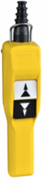 Harmony XAC Yellow Pendant Control Station, Pistol Grip, 2 Push Buttons, IP65