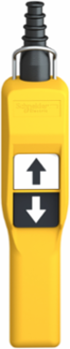 Harmony XAC Pendant Control Station, Yellow, 2 Push Buttons, IP65