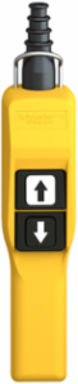 Harmony XAC Pendant Control Station, Yellow, 2 Push Buttons, IP65