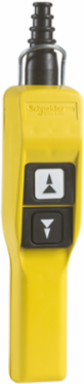 Harmony XAC Pendant Control Station Pistol Grip with 2 Push Buttons, Yellow