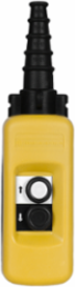 Pendant control station, Harmony XAC, plastic, yellow, 2 push buttons with 1NO