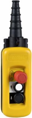 Harmony XAC Pendant Control Station, Yellow, 2 Push Buttons, IP65