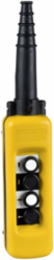 Pendant control station, Harmony XAC, plastic, yellow, 4 push buttons with 1NO