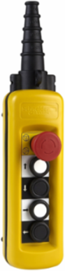 Harmony XAC Yellow Pendant Control Station, 4 Push Buttons, IP65, 0.8 kg