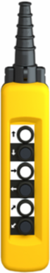 Pendant control station, Harmony XAC, plastic, yellow 6 push buttons with 1NO