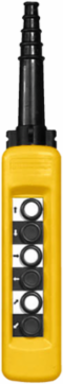 Pendant control station, Harmony XAC, plastic, yellow 6 push buttons with 1NO
