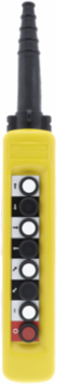 Harmony XAC Pistol Grip Pendant Control Station, 8 Push Buttons, IP65, Yellow