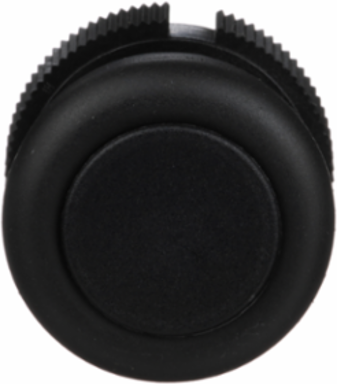 Harmony XAC Booted Push Button Head, IP65, Black, Spring Return