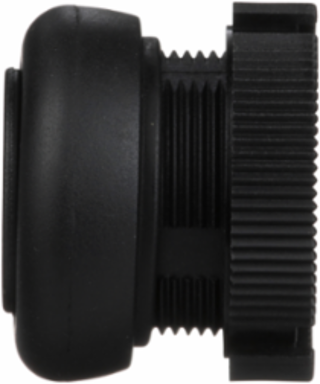 Harmony XAC Booted Push Button Head, IP65, Black, Spring Return
