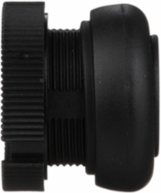 Harmony XAC Booted Push Button Head, IP65, Black, Spring Return