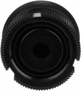 Harmony XAC Booted Push Button Head, IP65, Black, Spring Return