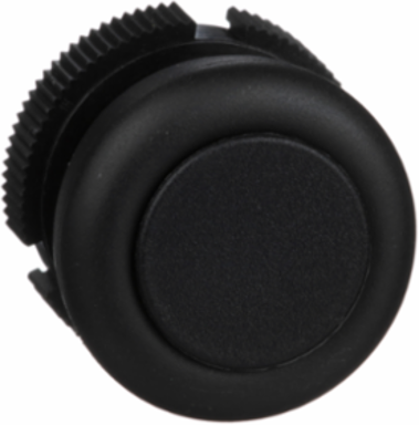 Harmony XAC Booted Push Button Head, IP65, Black, Spring Return