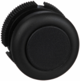Harmony XAC Booted Push Button Head, IP65, Black, Spring Return