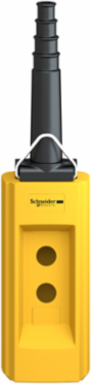 Harmony XAC Yellow Empty Pendant Control Station, 2 Cut-Outs, IP65