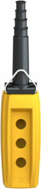 Harmony XAC Empty Pendant Control Station, 2 Cut-Outs, IP65, Yellow