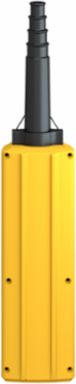 Harmony XAC Yellow Empty Pendant Control Station, 4 Cut-Outs, IP65